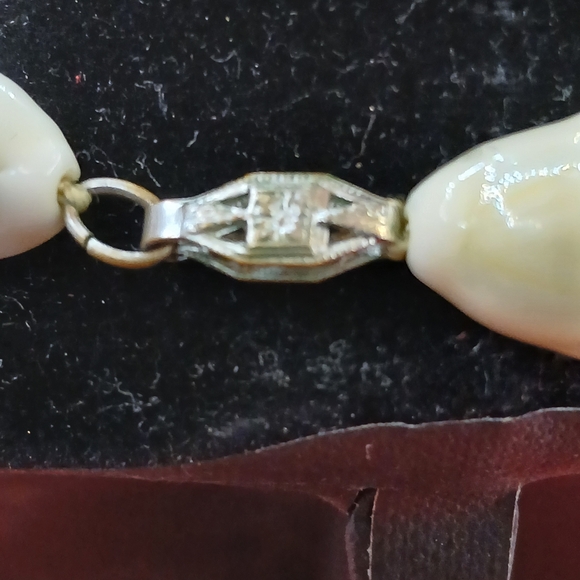 Vintage Pikake Wedding Lei 16 In. Vintage Clasp - Picture 6 of 8